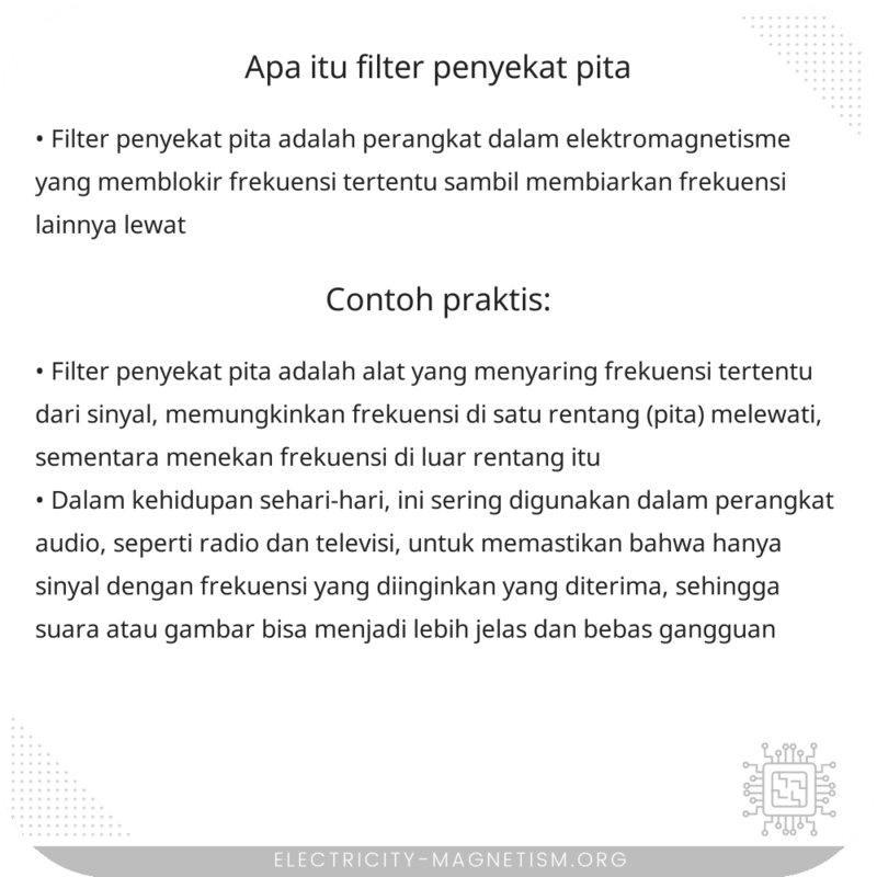 Apa Itu Filter Penyekat Pita?