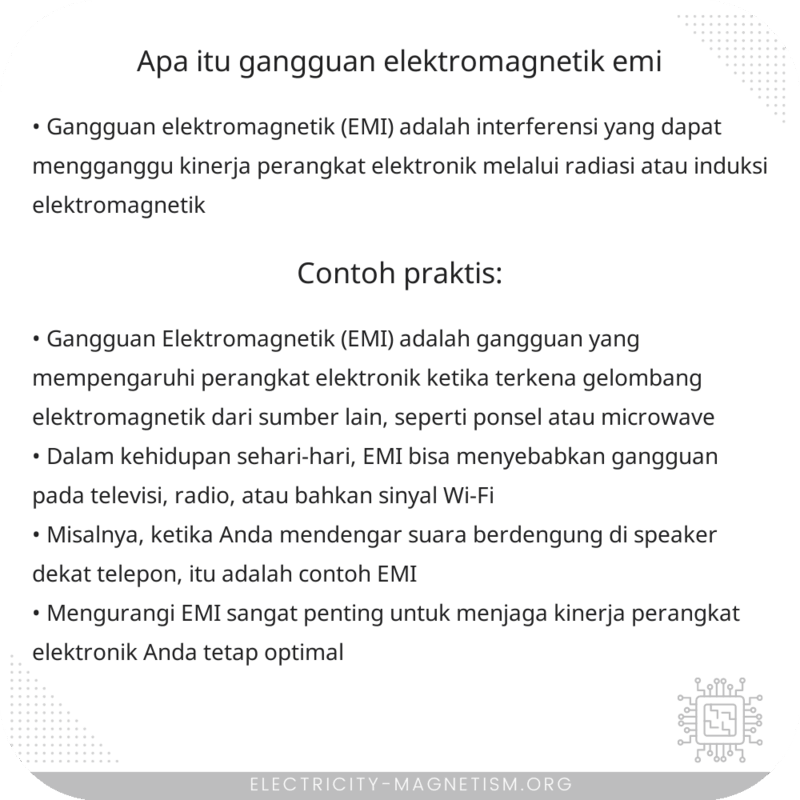 Apa itu gangguan elektromagnetik (EMI)?