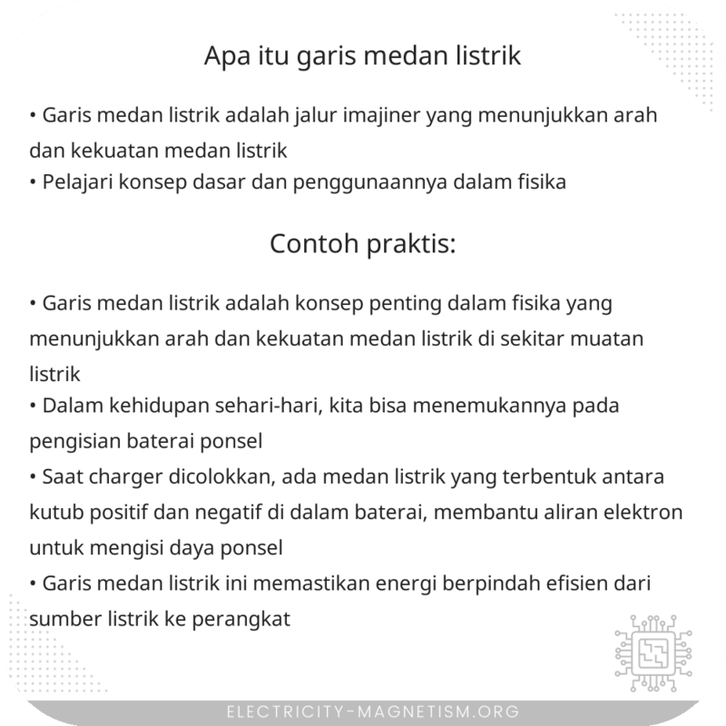 Apa itu Garis Medan Listrik?