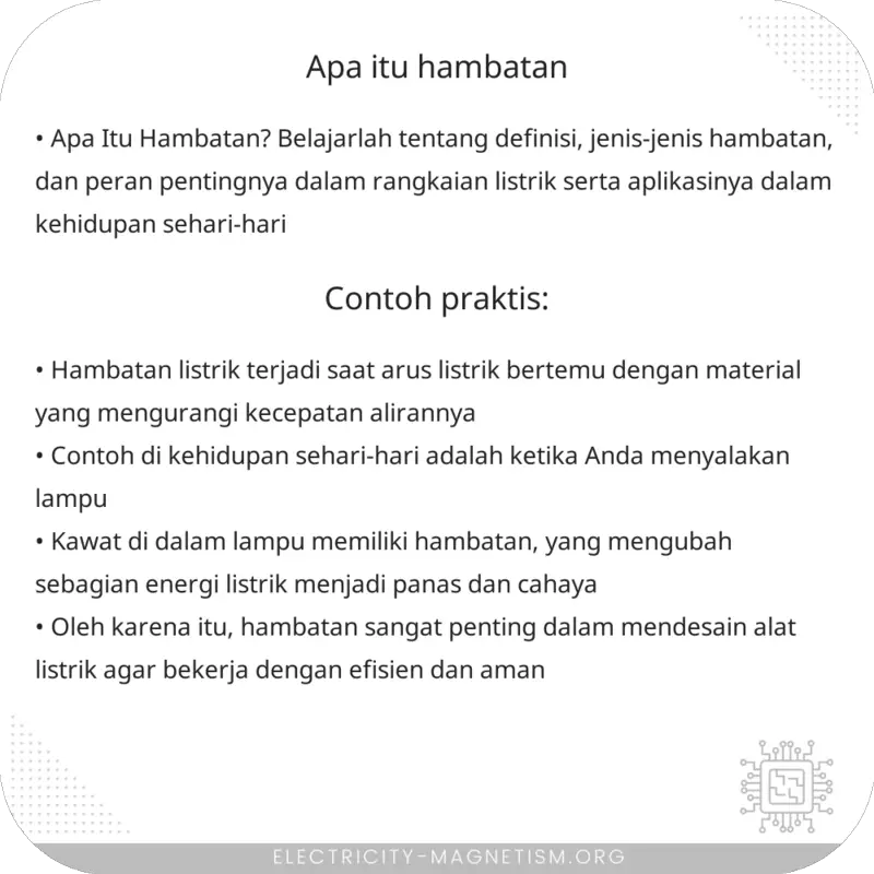 Apa Itu Hambatan?