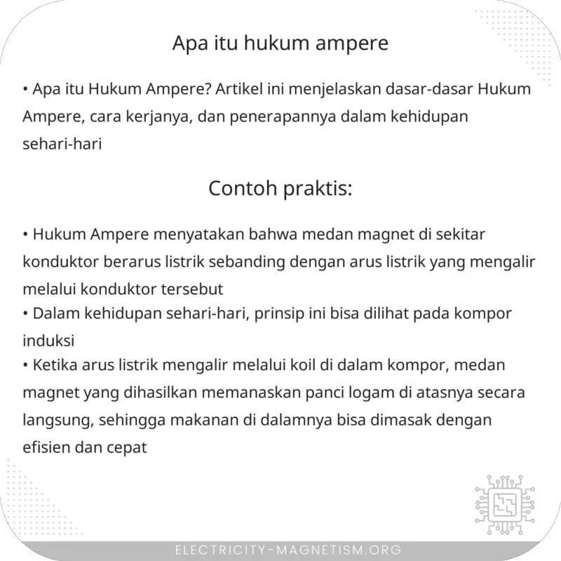 Apa itu Hukum Ampere?
