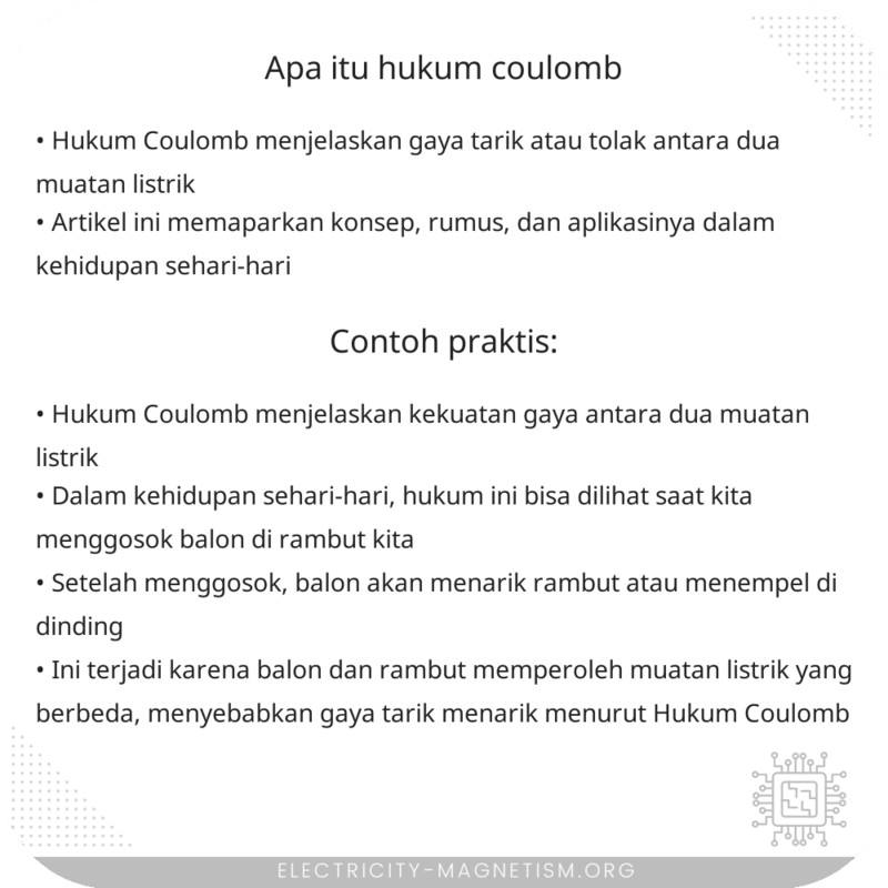 Apa Itu Hukum Coulomb?