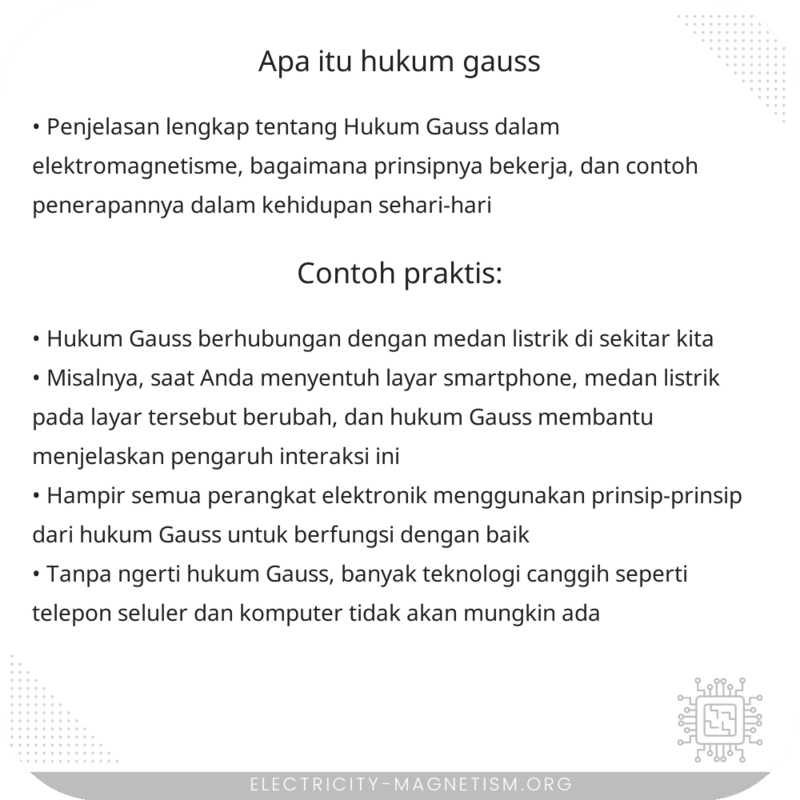 Apa Itu Hukum Gauss?