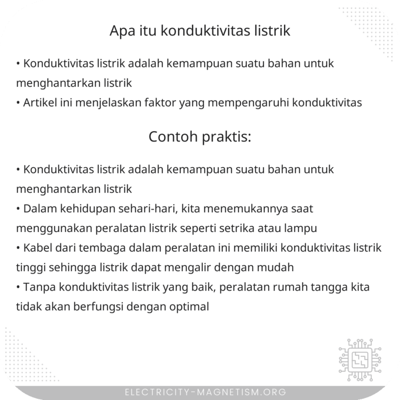 Apa Itu Konduktivitas Listrik?