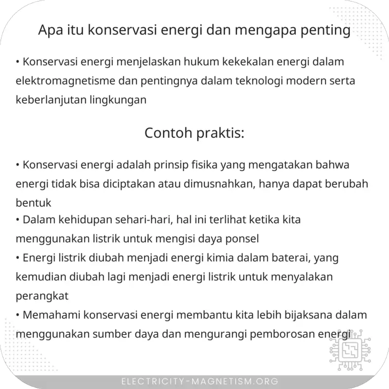 Apa Itu Konservasi Energi dan Mengapa Penting?