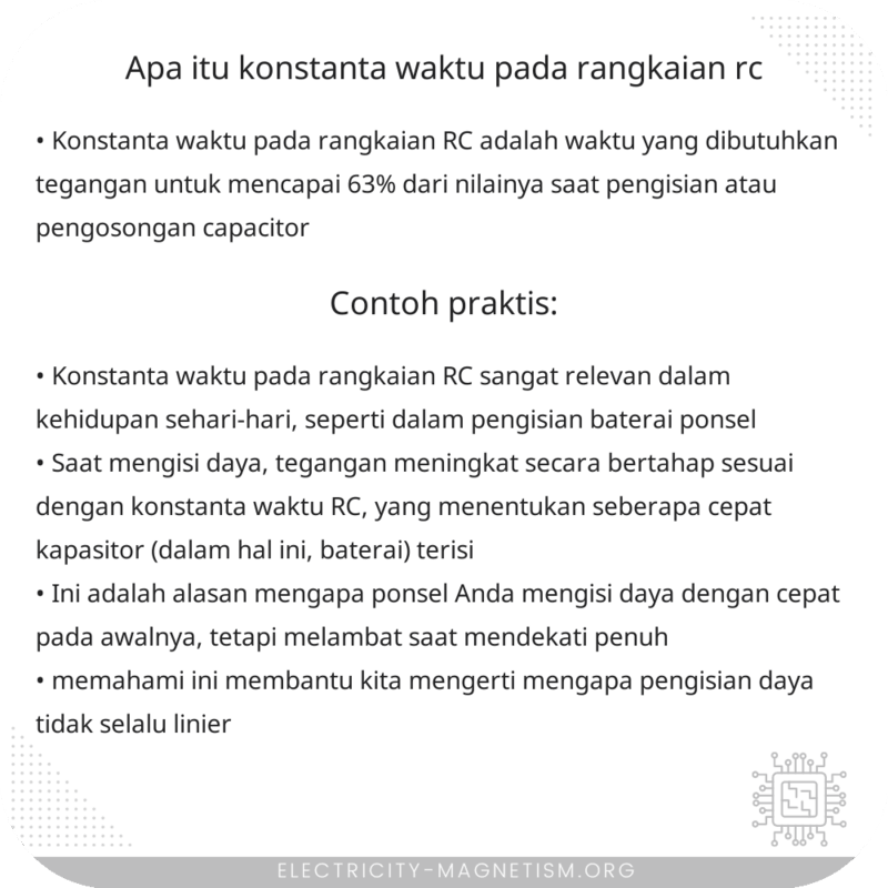 Apa Itu Konstanta Waktu pada Rangkaian RC?