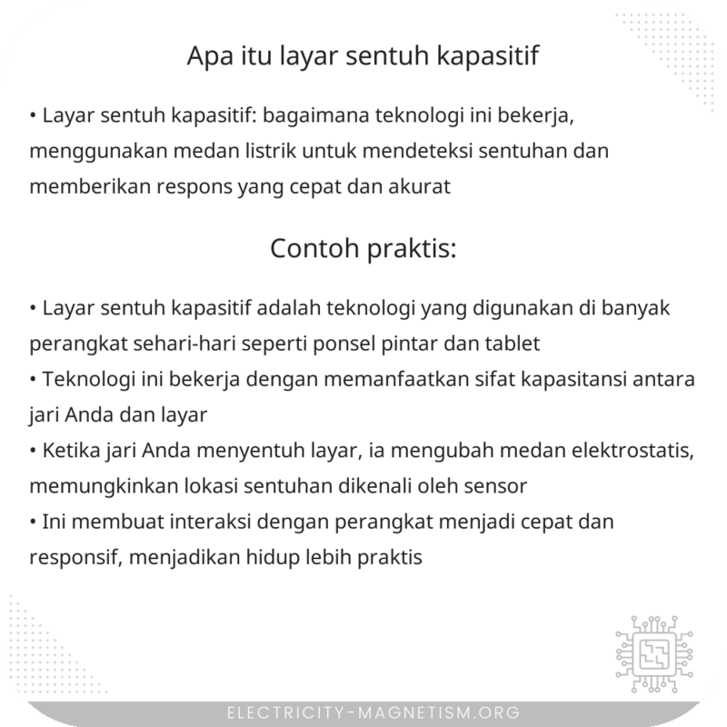 Apa Itu Layar Sentuh Kapasitif?