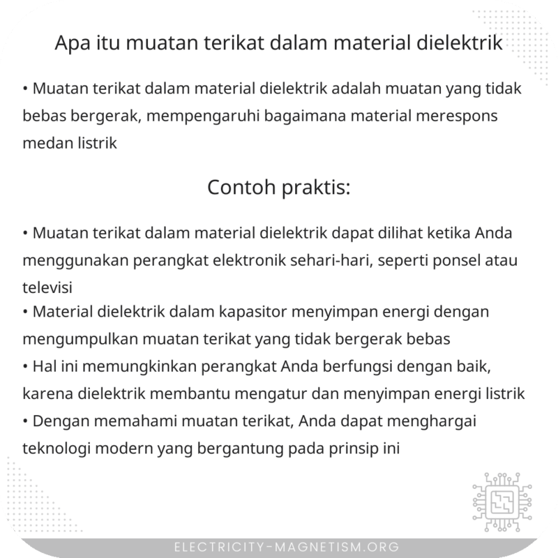 Apa Itu Muatan Terikat dalam Material Dielektrik?