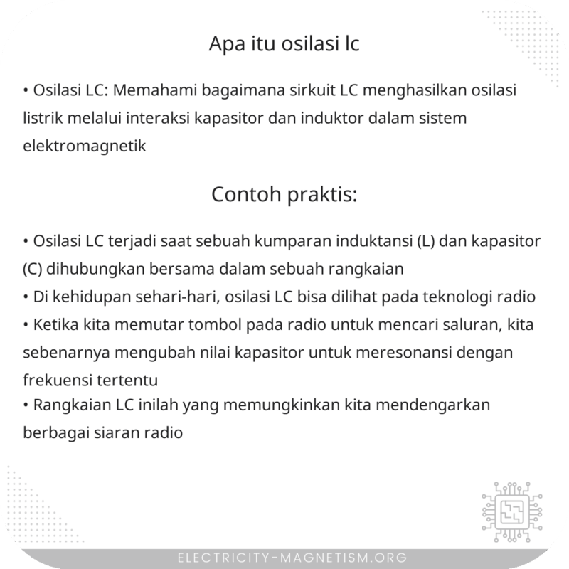 Apa Itu Osilasi LC?