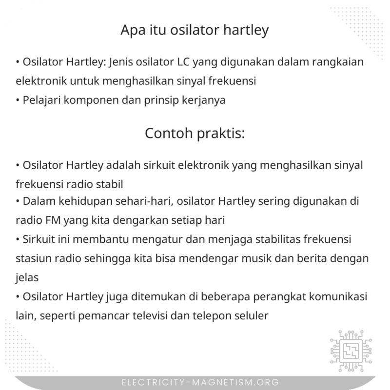 Apa Itu Osilator Hartley?
