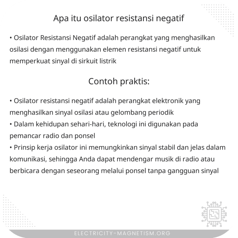 Apa itu Osilator Resistansi Negatif?