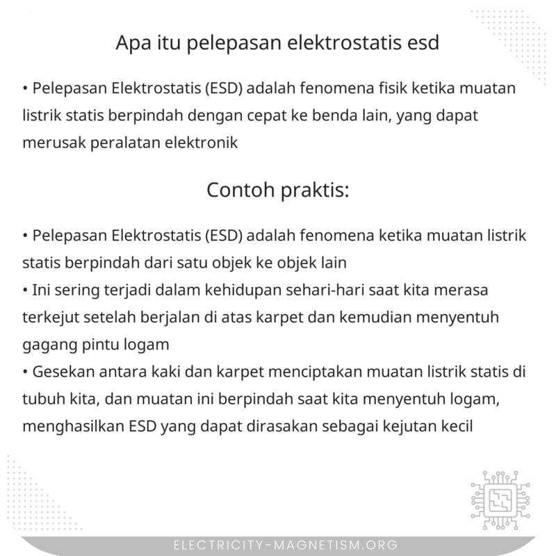 Apa Itu Pelepasan Elektrostatis (ESD)?