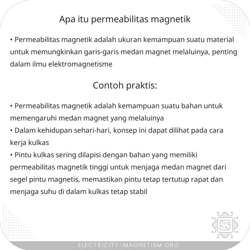Apa itu Permeabilitas Magnetik?