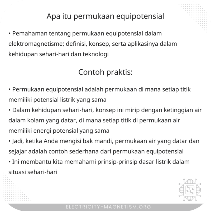Apa Itu Permukaan Equipotensial?