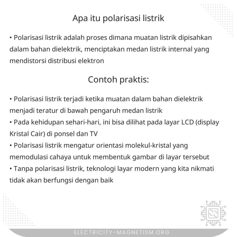 Apa itu Polarisasi Listrik?