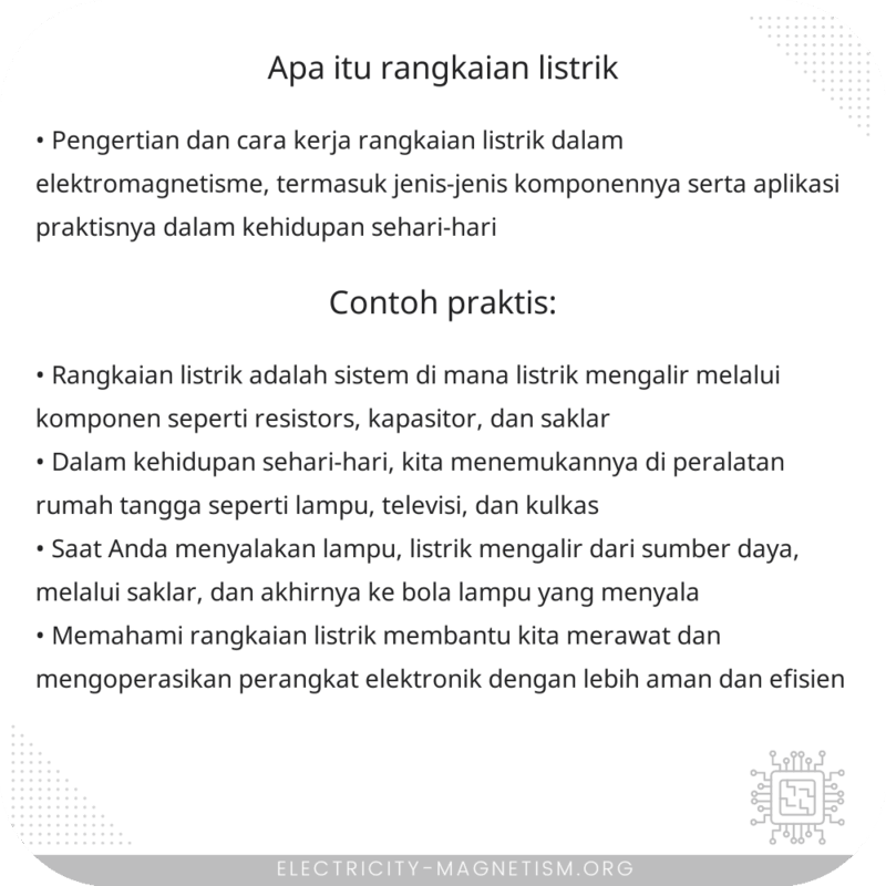 Apa itu Rangkaian Listrik?