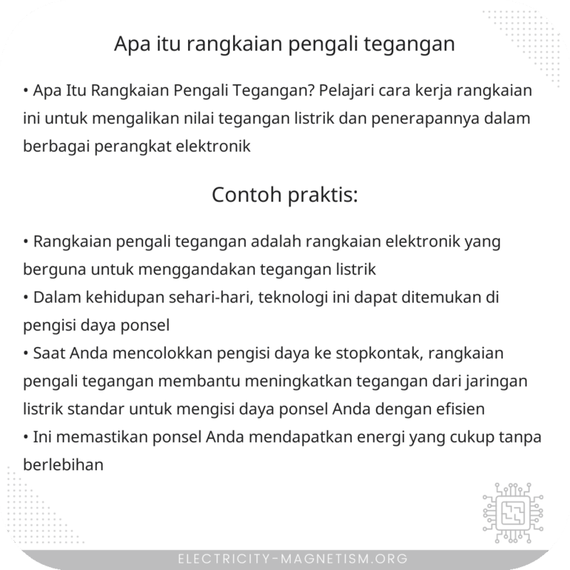 Apa Itu Rangkaian Pengali Tegangan?