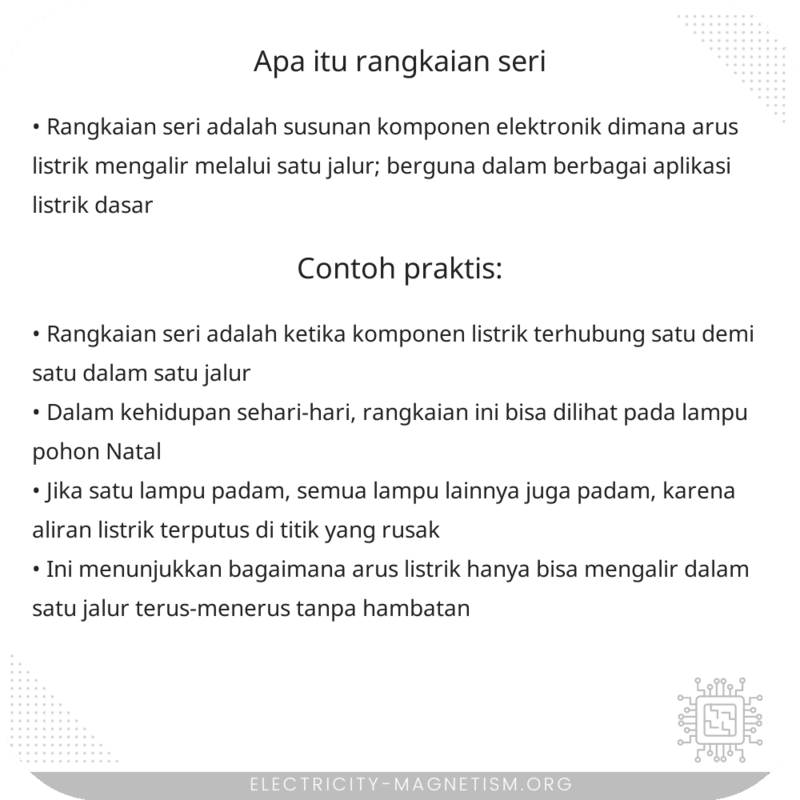 Apa Itu Rangkaian Seri?