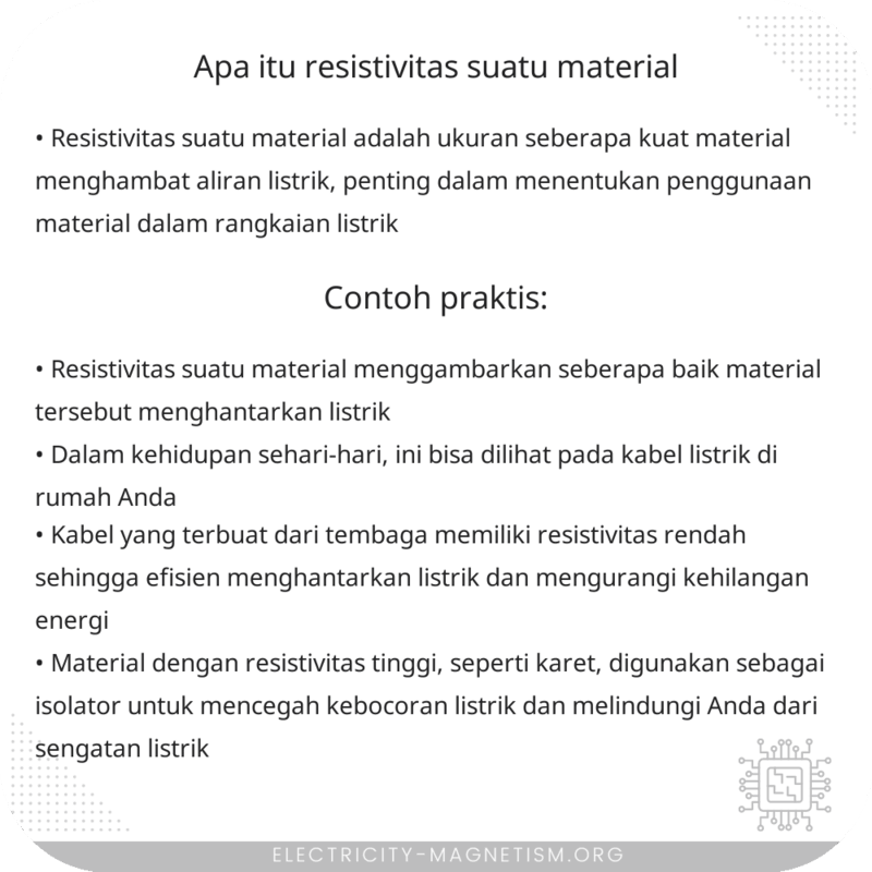 Apa itu Resistivitas Suatu Material?