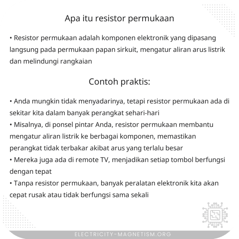 Apa Itu Resistor Permukaan?