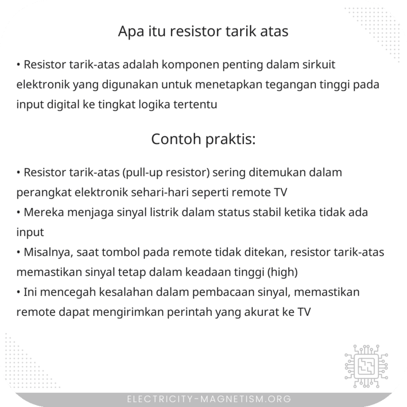 Apa itu Resistor Tarik-atas?