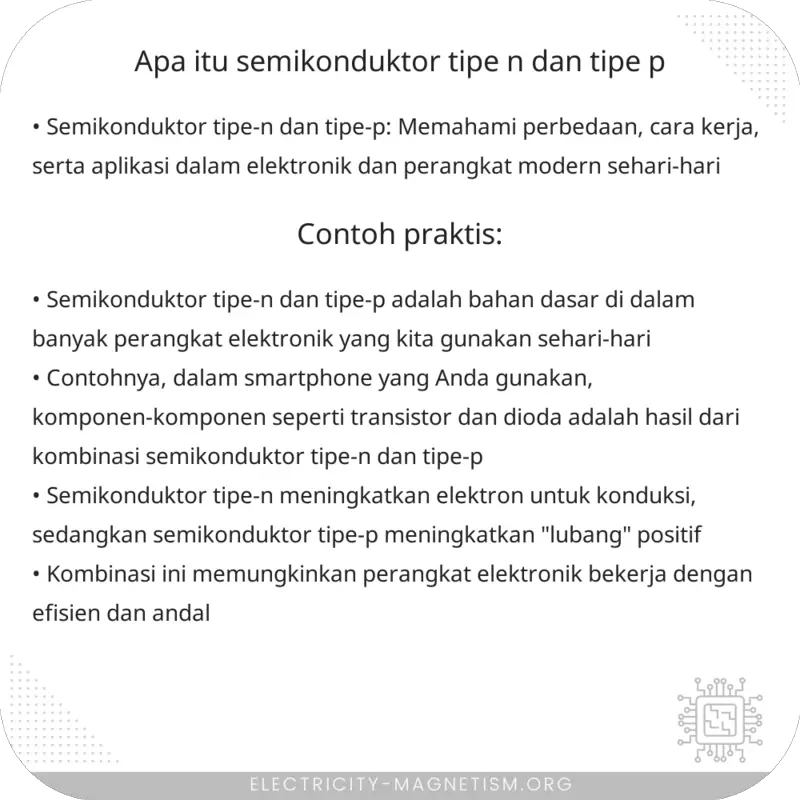 Apa Itu Semikonduktor Tipe-n dan Tipe-p?