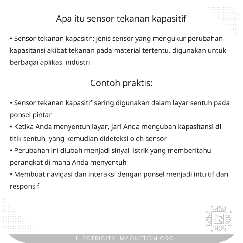 Apa Itu Sensor Tekanan Kapasitif?