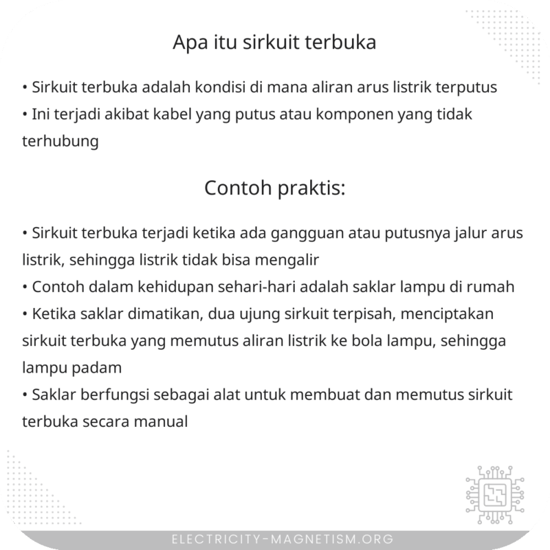 Apa itu Sirkuit Terbuka?