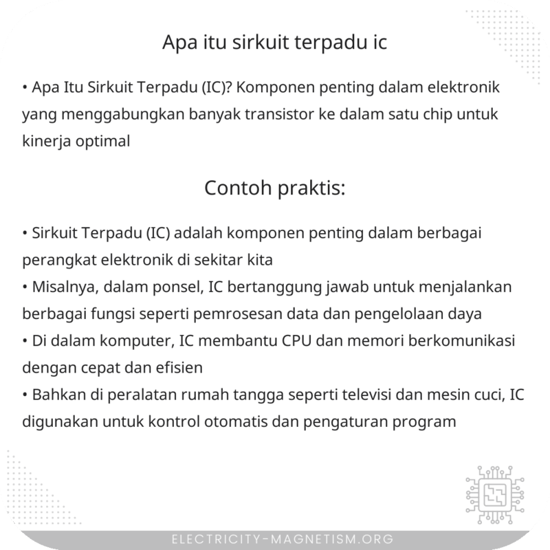 Apa Itu Sirkuit Terpadu (IC)?