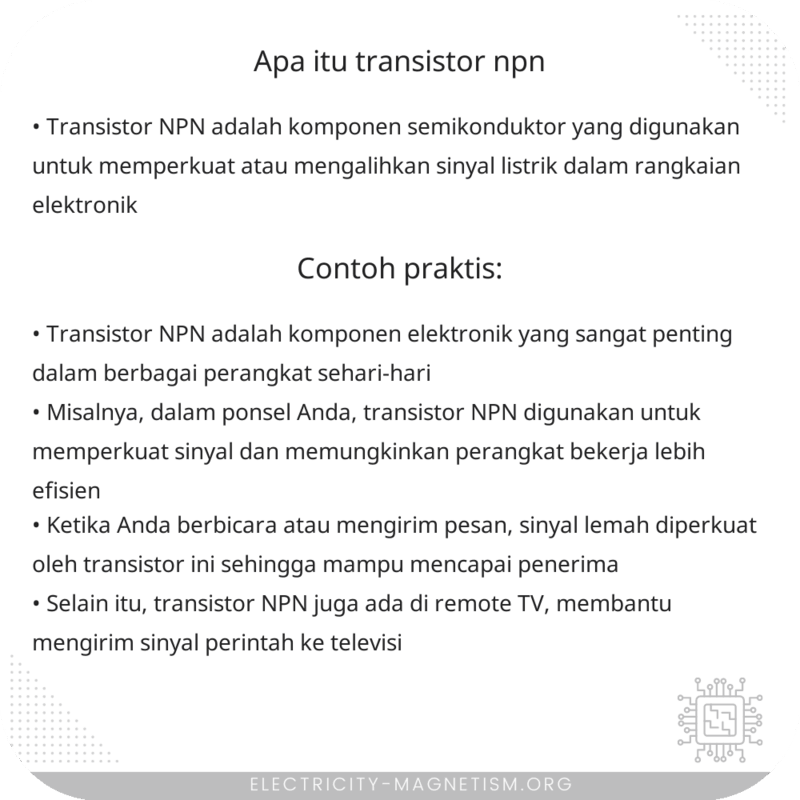 Apa Itu Transistor NPN?