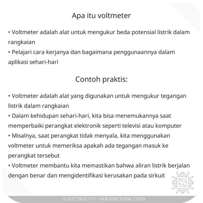 Apa itu Voltmeter?