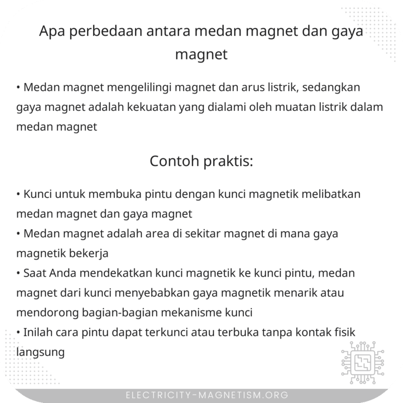 Apa Perbedaan antara Medan Magnet dan Gaya Magnet?