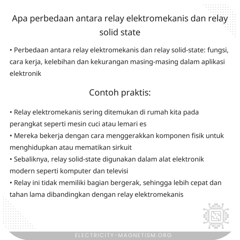 Apa Perbedaan antara Relay Elektromekanis dan Relay Solid-State?