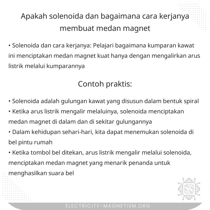 Apakah Solenoida dan Bagaimana Cara Kerjanya Membuat Medan Magnet?