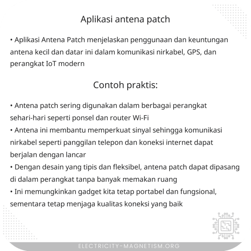 Aplikasi Antena Patch