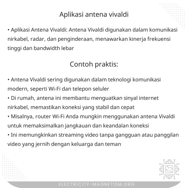 Aplikasi Antena Vivaldi