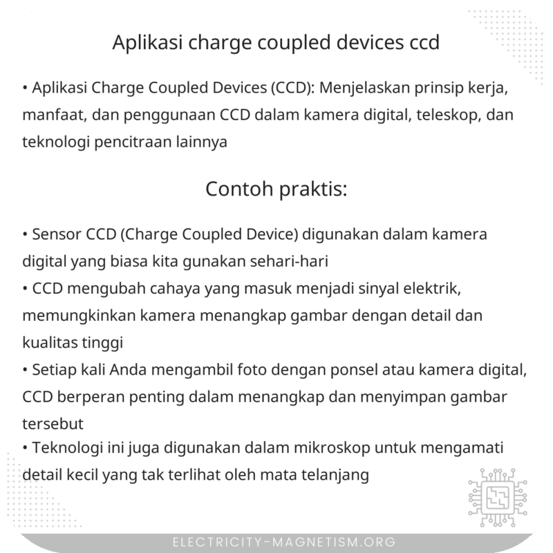 Aplikasi Charge Coupled Devices (CCD)