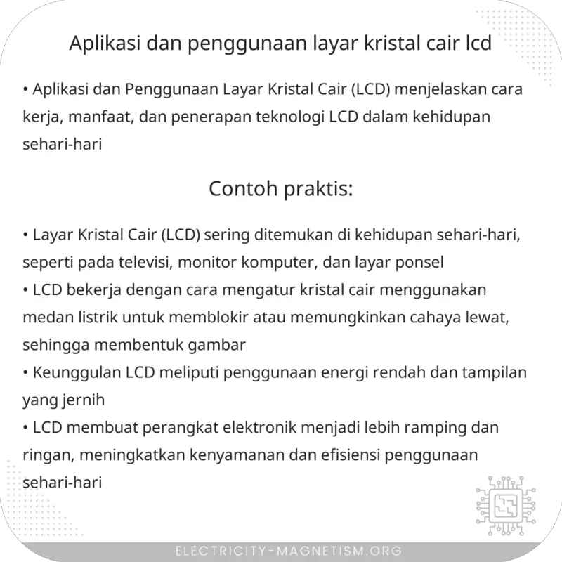 Kristal Cair: Rahasia Kimia di Balik Layar LCD