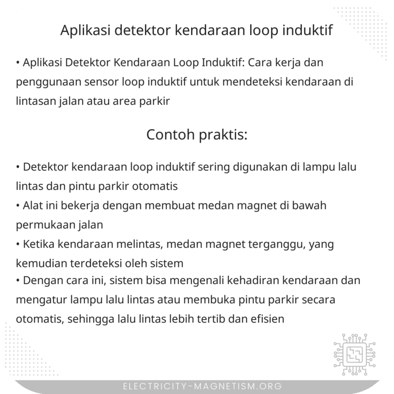 Aplikasi Detektor Kendaraan Loop Induktif