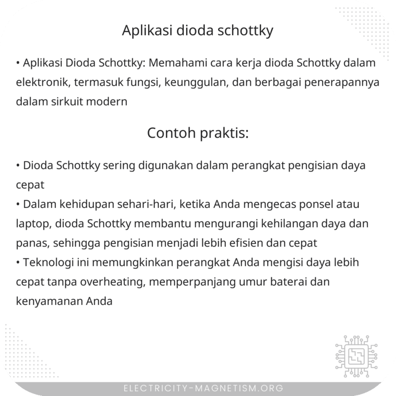 Aplikasi Dioda Schottky