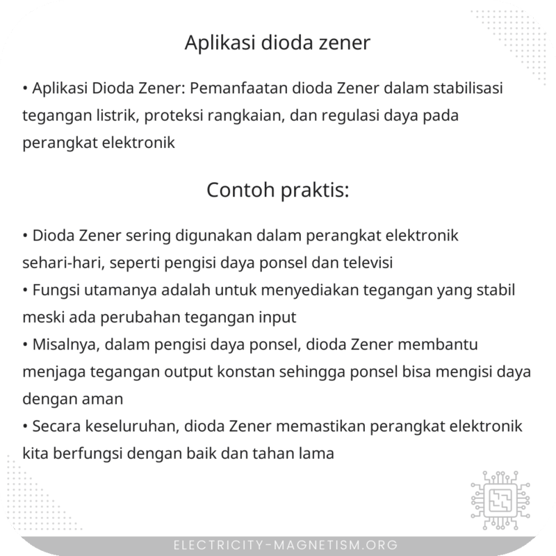 Aplikasi Dioda Zener