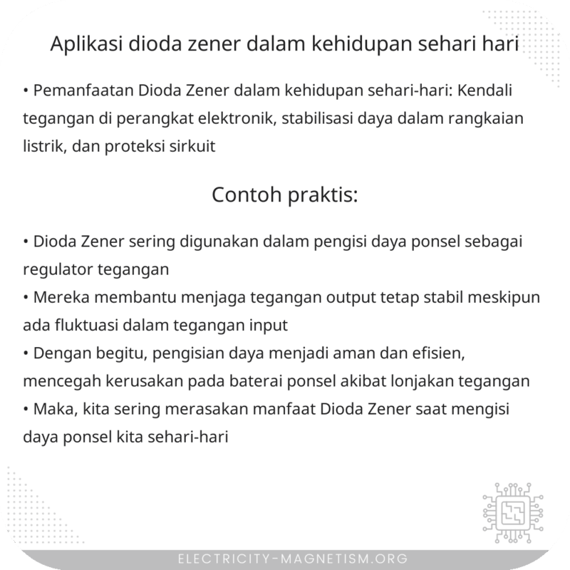 Aplikasi Dioda Zener dalam Kehidupan Sehari-hari
