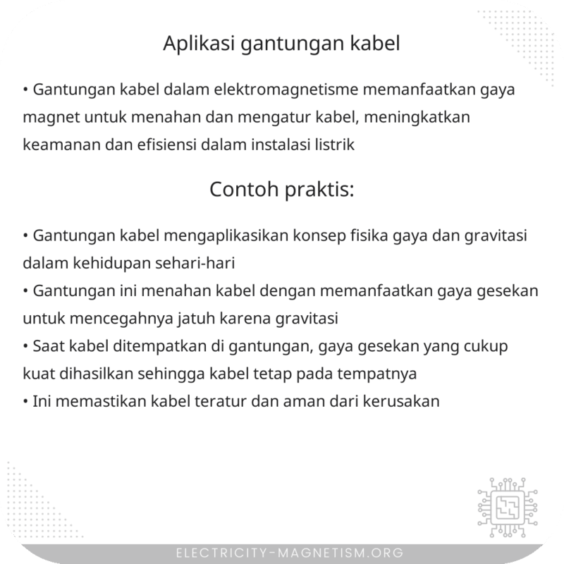 Aplikasi Gantungan Kabel