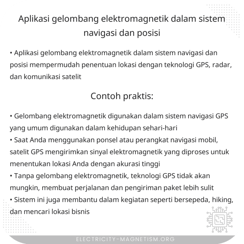 Aplikasi Gelombang Elektromagnetik dalam Sistem Navigasi dan Posisi