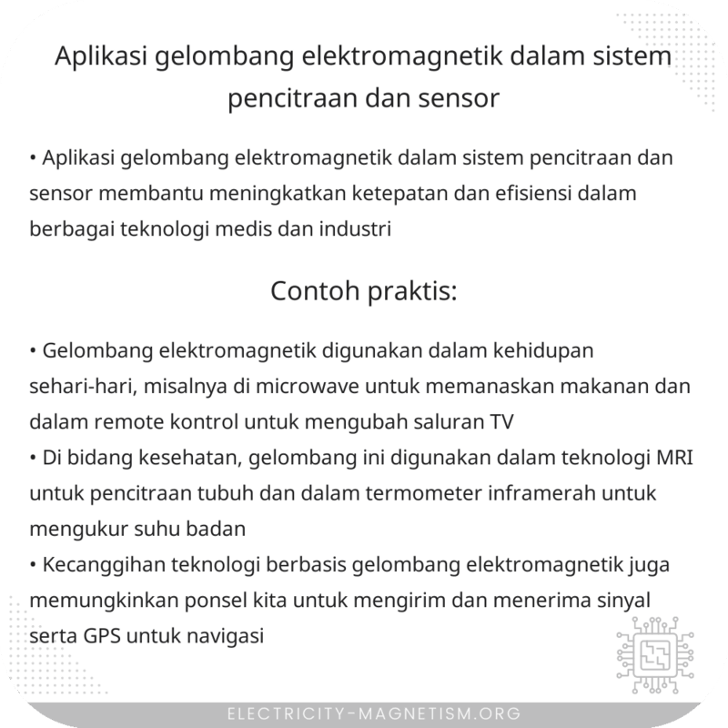 Aplikasi Gelombang Elektromagnetik dalam Sistem Pencitraan dan Sensor
