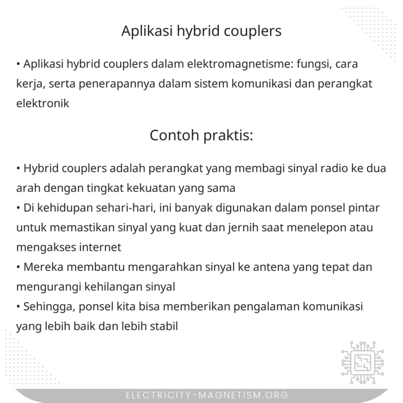 Aplikasi Hybrid Couplers