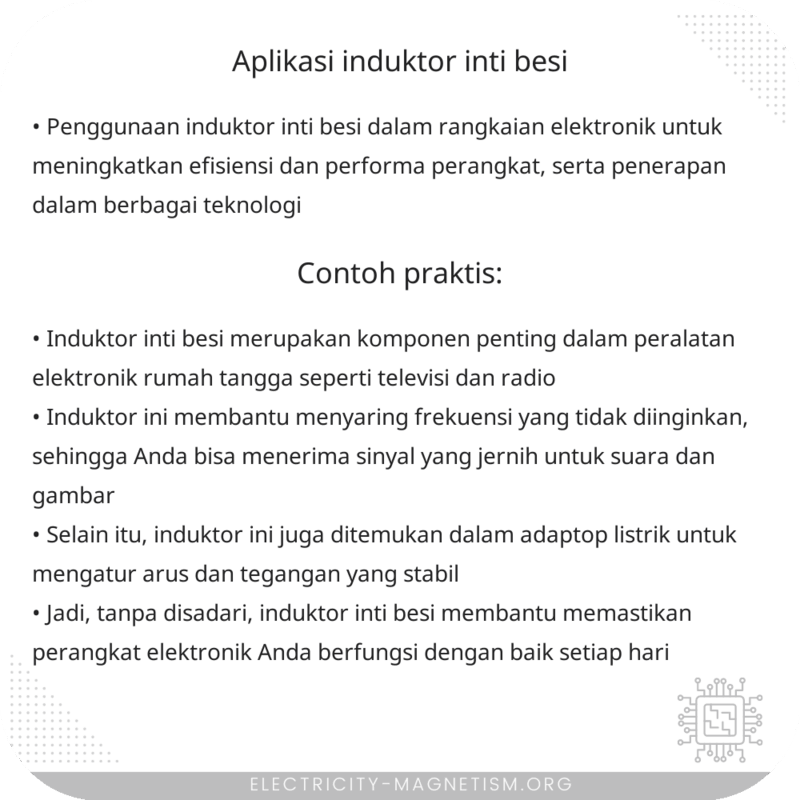 Aplikasi Induktor Inti Besi