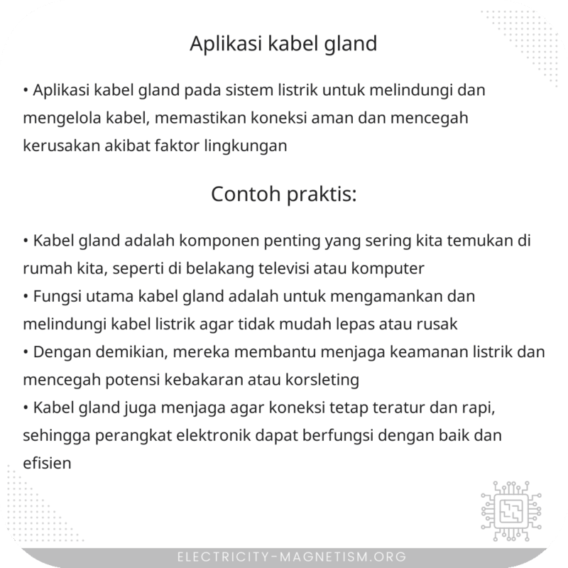 Aplikasi Kabel Gland