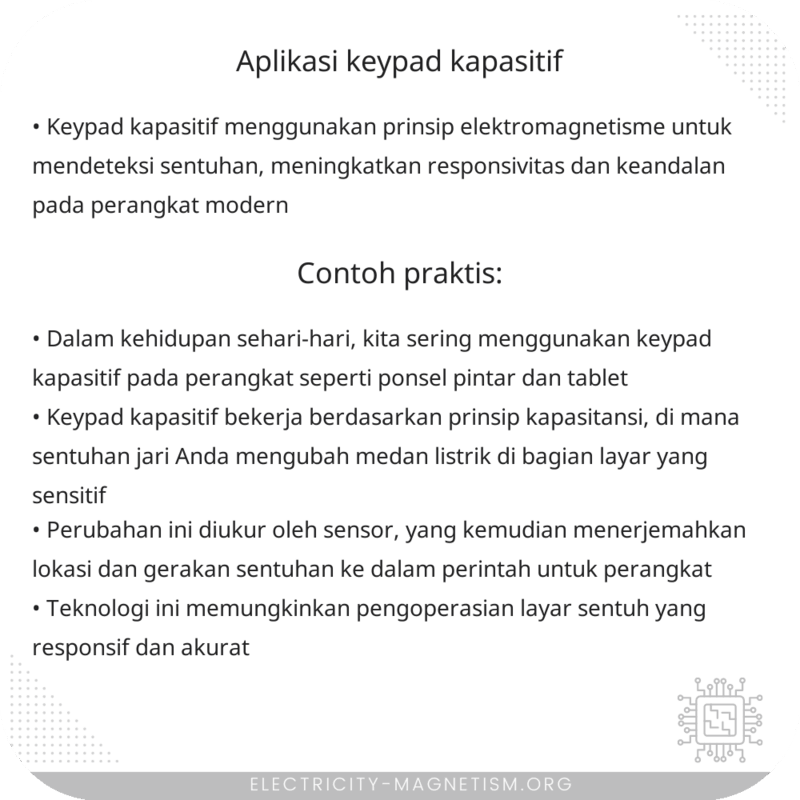Aplikasi Keypad Kapasitif