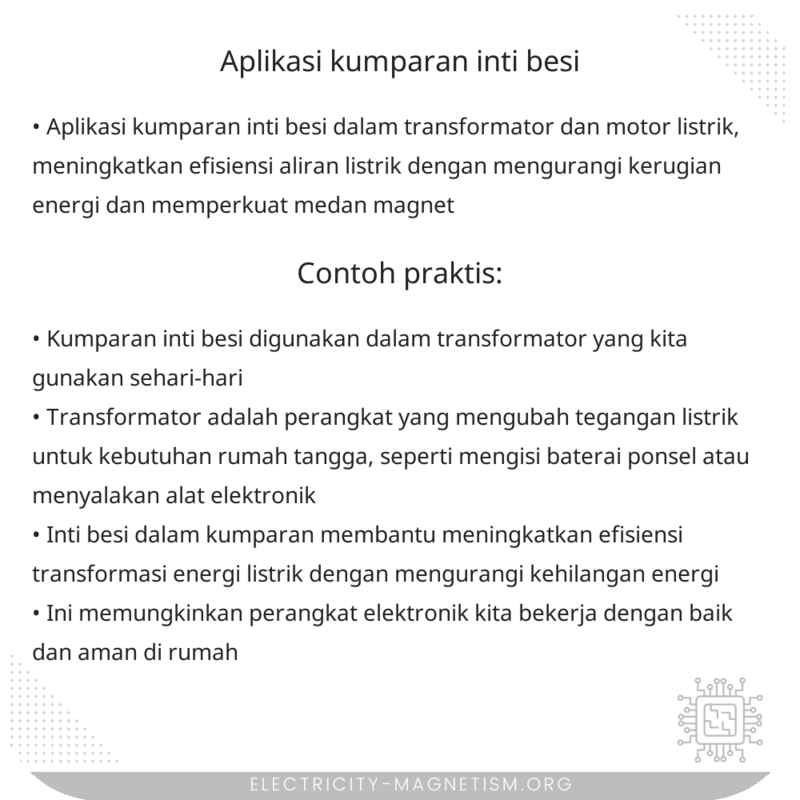 Aplikasi Kumparan Inti Besi